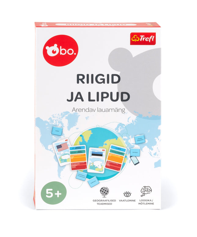 Countries and Flags Educational Board Game in Estonian Language