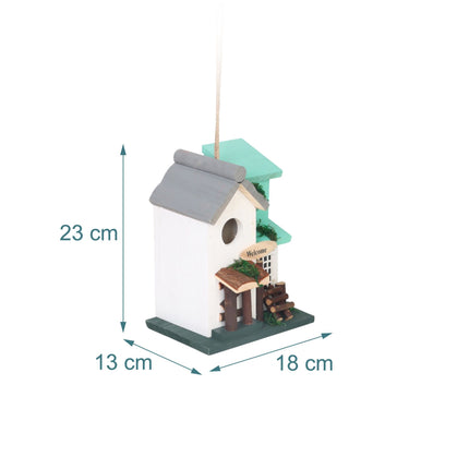 Country-Style Birdhouse, Weatherproof Pine