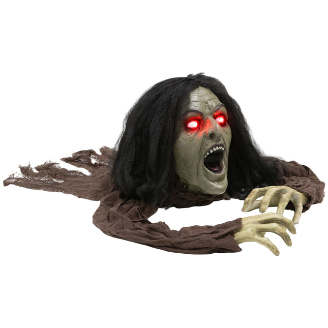 Crawling Zombie Decoration with Lights & Sound