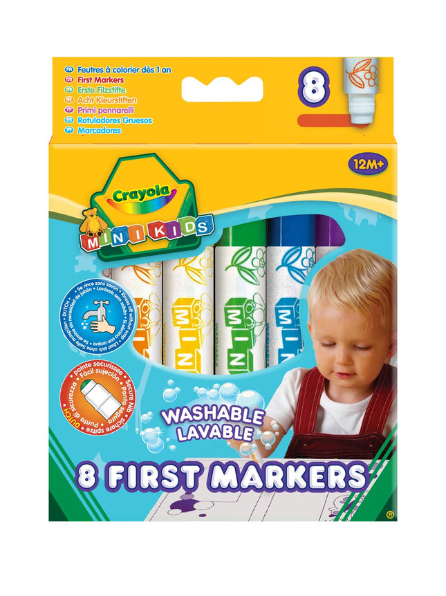 Crayola Minikids Coloring Markers, 8 Pcs