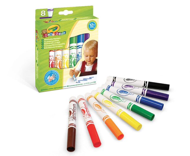 Crayola Minikids Coloring Markers, 8 Pcs