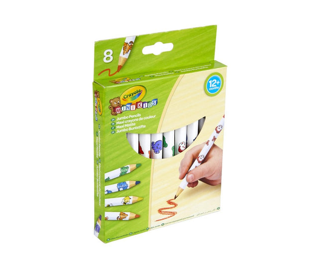 Crayola Minikids Jumbo Decorated Pencils, 8 Pcs