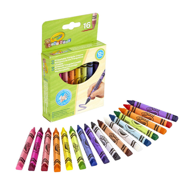 Crayola Minikids Triangular Crayons, 16 Pcs