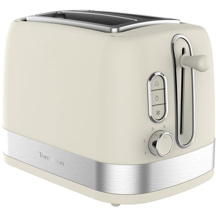 Cream 2-Slice Toaster – 7 Browning Levels, 1050W