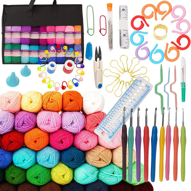 Crochet Kit, 113 Pieces, Complete Craft Set