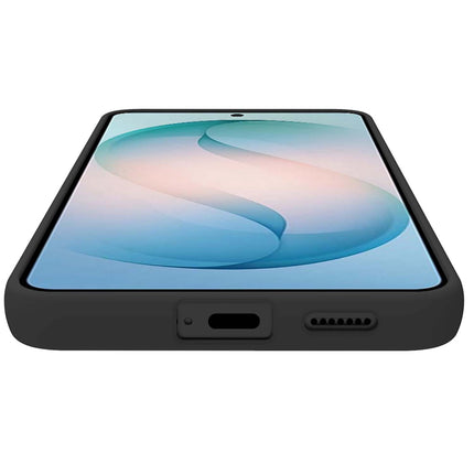 Cromo Soft Rubber Case for Samsung Galaxy S26 FE 5G, Black, Microfibre Lining