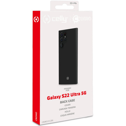 Cromo Soft rubber case Galaxy S22 Ultra Black