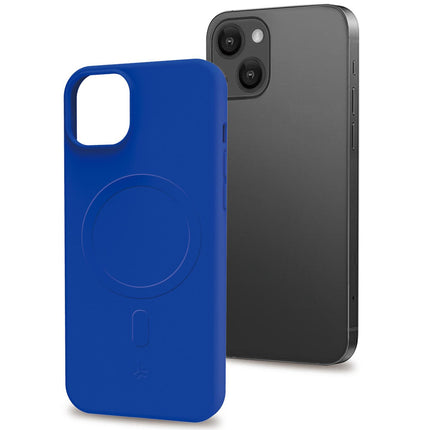 Cromomag Soft rubber case MagSafe iPhone 15 Plus Blue