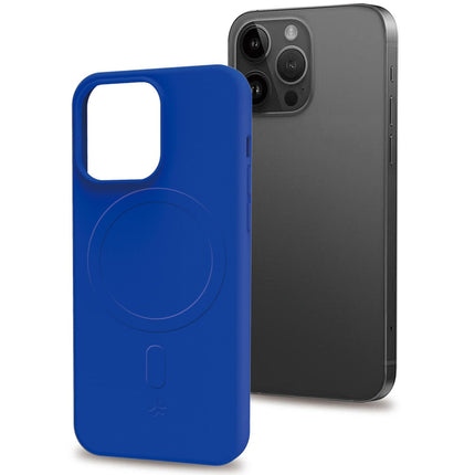 Cromomag Soft rubber case MagSafe iPhone 15 Pro Blue