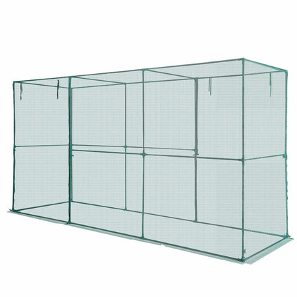 Crop Cage Plant Protection Tent, Zipper Door, 3.56x1.2x1.94m