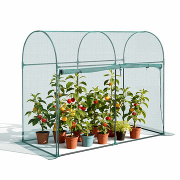 Crop Cage Plant Tent, Zipper Door, 1.8 x 0.91 x 1.5 m