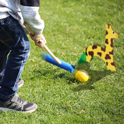 Croquet game for children in animal design