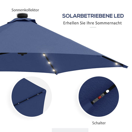Steel base and lid, dark blue - durable protection