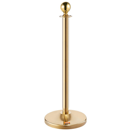 Crowd Control Stanchion Set, 6 Posts, 4 Red Velvet Ropes