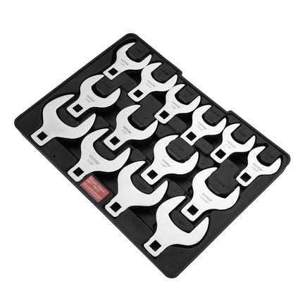 Crowfoot Wrench Set, 1/2-Inch Drive, 14-Piece SAE