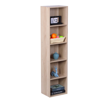 Cube Bookcase, Freestanding Shelf with Storage Compartments