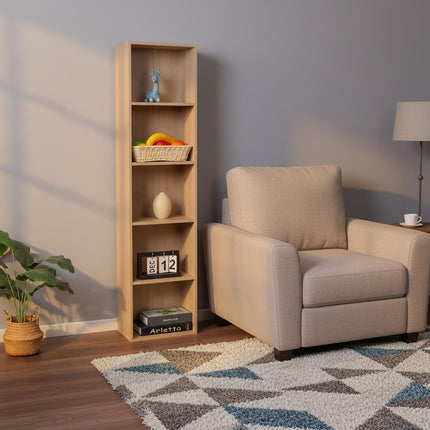 Cube Bookcase, Freestanding Shelf with Storage Compartments