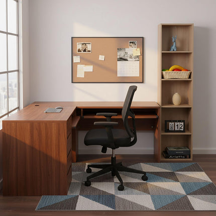 Cube Bookcase, Freestanding Shelf with Storage Compartments