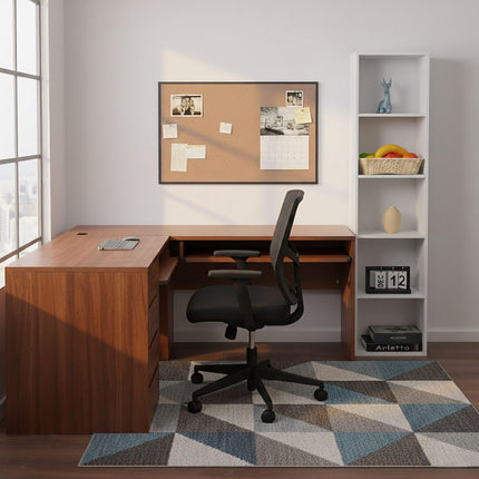 Cube Bookcase with Open Compartments, Freestanding