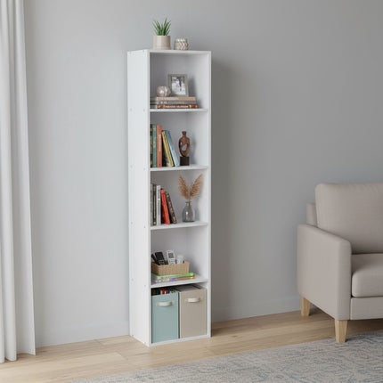 Cube Bookcase with Open Compartments, Freestanding