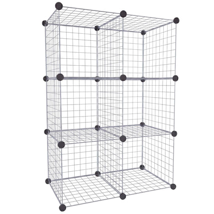 Cube Shelf Set – Modular Metal Wire Storage Cubes
