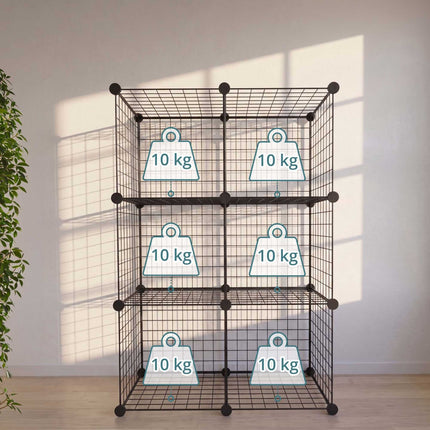 Cube Shelf Set – Modular Metal Wire Storage Cubes