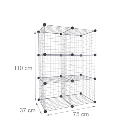 Cube Shelf Set – Modular Metal Wire Storage Cubes