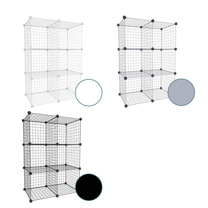 Cube Shelf Set – Modular Metal Wire Storage Cubes
