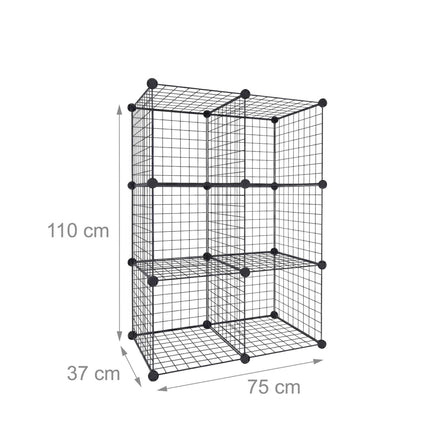 Cube Shelf Set – Modular Metal Wire Storage Cubes