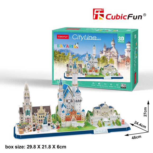 Cubicfun 3D Puzzle City Line Bavaria