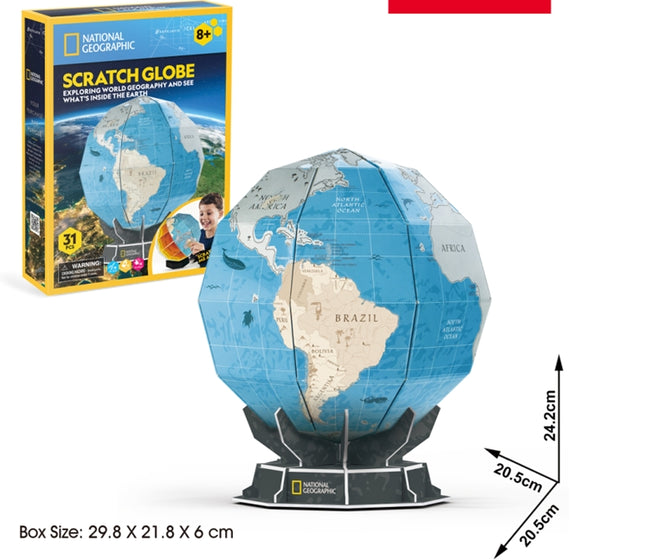 Cubicfun 3D Puzzle Scratch Globe