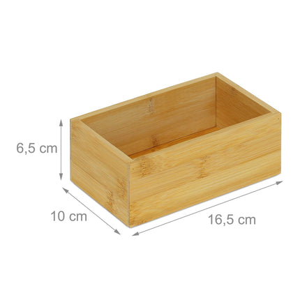 Cuboid box made of bamboo