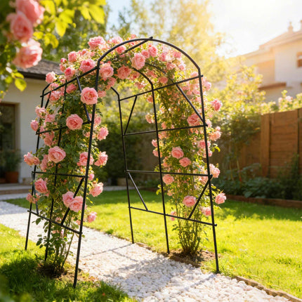 Cucumber Trellis Arch with Net, 230x140x198 cm