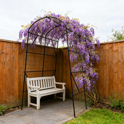 Cucumber Trellis Arch with Net, 230x140x198 cm