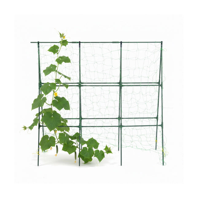 Cucumber Trellis Frame, Metal with Net, Foldable Design