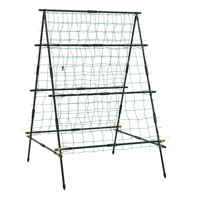 Cucumber Trellis with Net & Clips, PE-Coated Metal