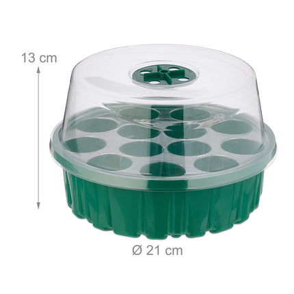 Cultivation greenhouse 13 compartments set of 2
