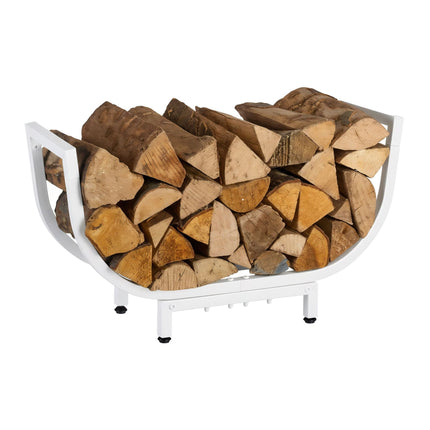 Curved Iron Firewood Rack – Space-Saving Log Holder