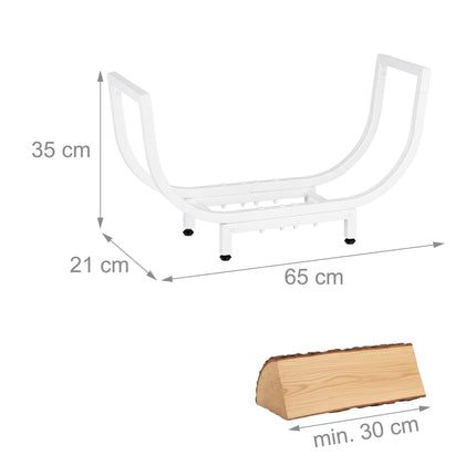 Curved Iron Firewood Rack – Space-Saving Log Holder