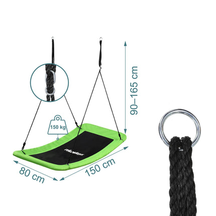Curved Nest Swing, 150kg Capacity, Adjustable Height