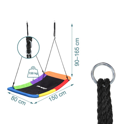 Curved Nest Swing, 150kg Capacity, Adjustable Height