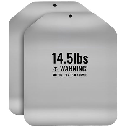 Curved Weight Vest Plates Pair, 14.5 lb Steel Inserts