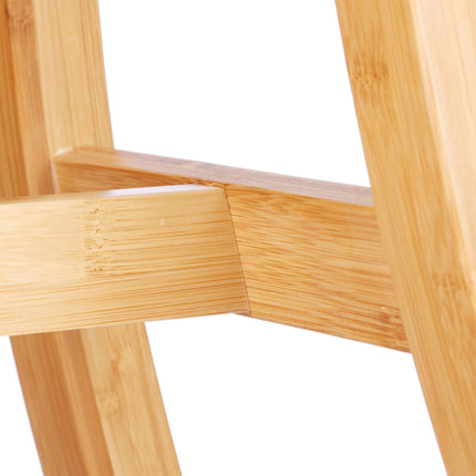 Curved bamboo stool