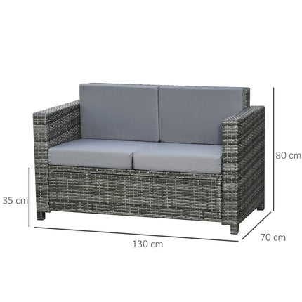 Terrace & Balcony Cushion - Metal & Polyester, 130x70x80 cm