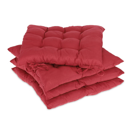 Cushion red set of 4