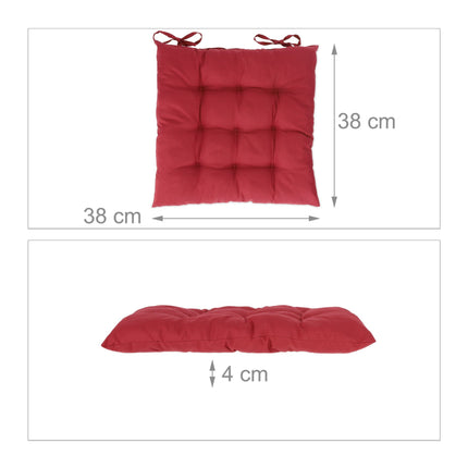 Cushion red set of 4