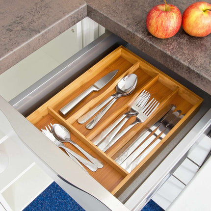 Cutlery box bamboo 34 x 25 x 4.5 cm