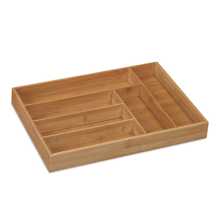 Cutlery box bamboo 6 compartments