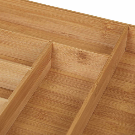Cutlery box bamboo 6 compartments