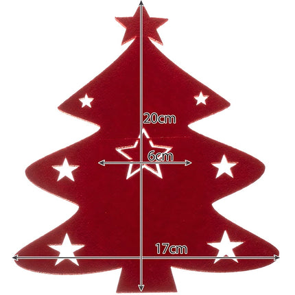 Cutlery case - Christmas trees, 12 pcs. Ruhhy 22304